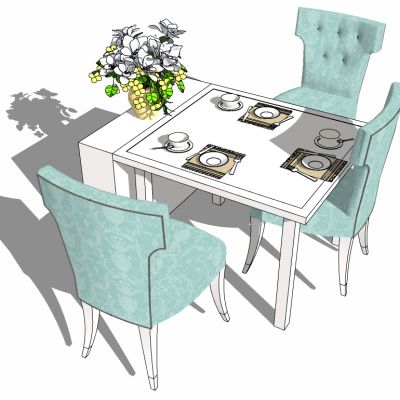 地中海欧式餐桌