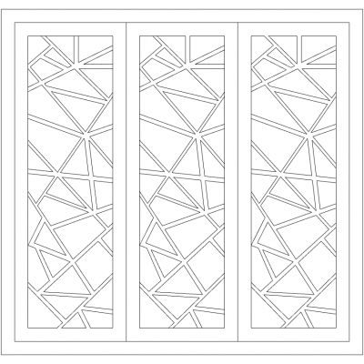 新中式花格屏风花窗门隔断窗花格