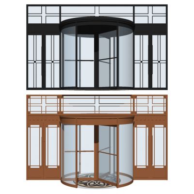 现代酒店专用旋转门