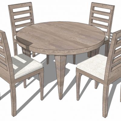 现代室外户外实木单人沙发实木圆形桌子餐桌