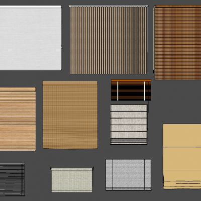 新中式现代竹帘卷帘罗马帘席帘窗帘