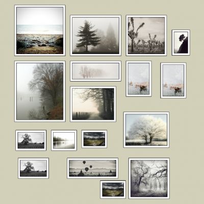 黑白照片墙挂画