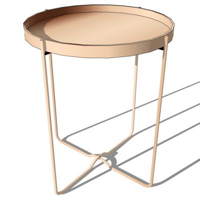 北欧现代小圆形边几