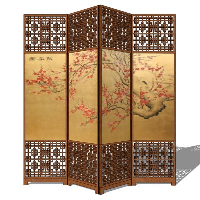 中式屏风花格隔断