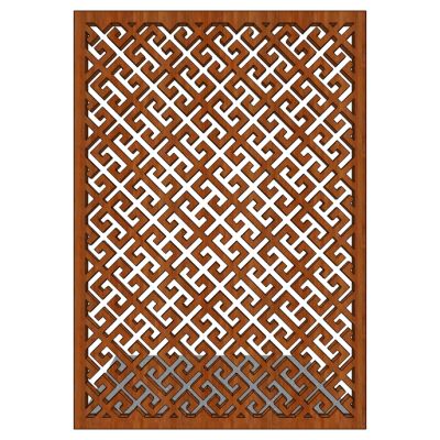 中式花格屏风隔断