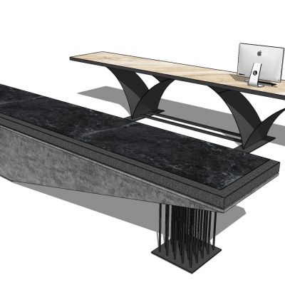 现代艺术招待桌