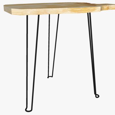 现代新中式原木木墩板民宿民俗乡村边几