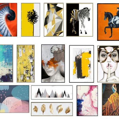 现代抽象人物装饰挂画