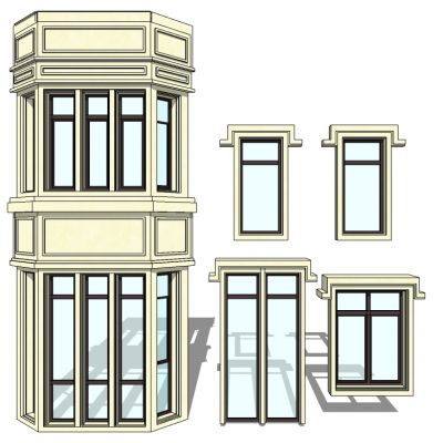 欧式建筑别墅窗