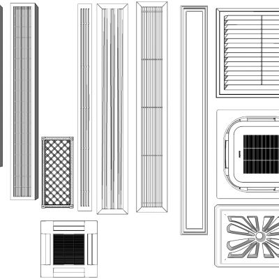 欧式法式门拉手把手SU模型