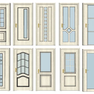 现代洗手间门组合