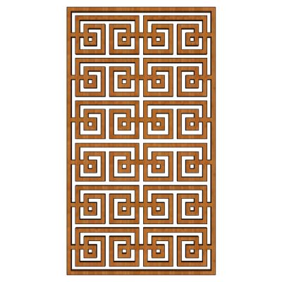 中式花格屏风隔断