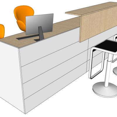 现代接待台老板台班台