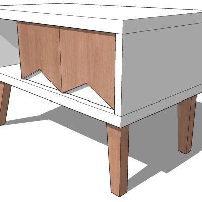 北欧现代边几圆几灯几