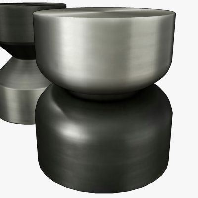 现代简欧式轻奢金属边几圆几角几灯几圆墩子