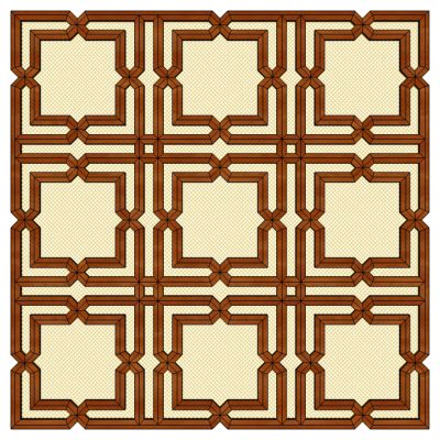 中式花格花窗屏风隔断