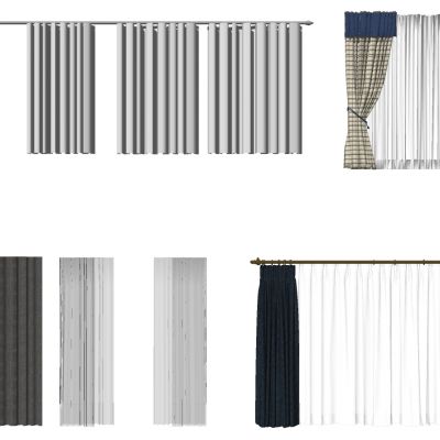 现代窗帘垂帘布帘