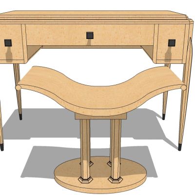 欧式美式法式梳妆台化妆台