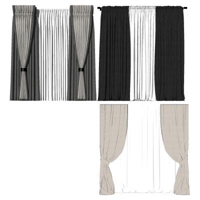 新中式现代布帘垂帘