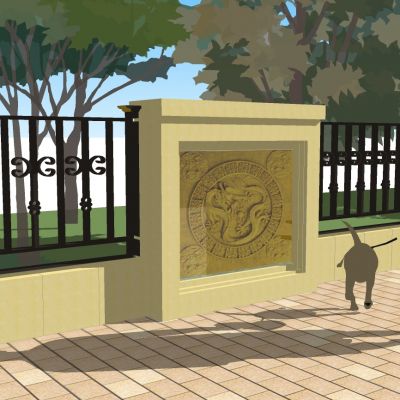 欧式法式简约金属铁艺雕花围栏栏杆