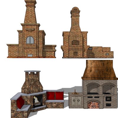 欧式美式壁炉劈柴柴火