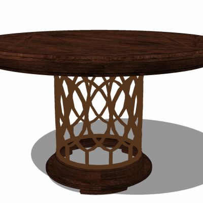 美式欧式圆几花台摆台餐桌