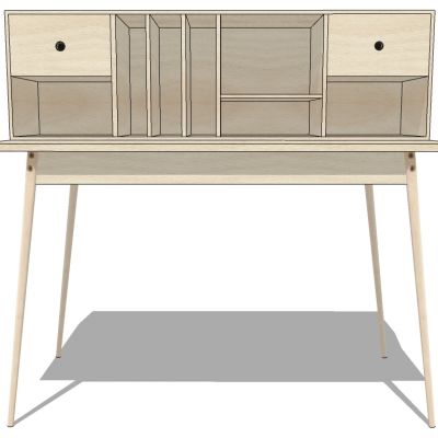 北欧现代梳妆桌台写字台