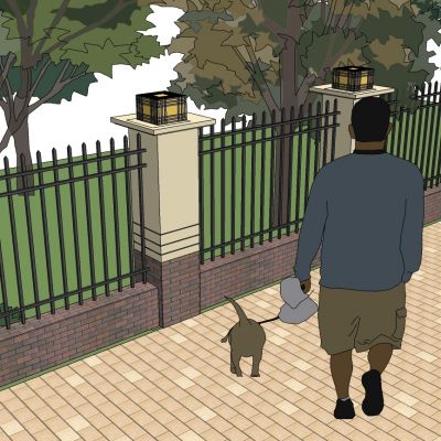 新中式简约金属铁艺围栏栏杆