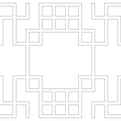 新中式花格屏风花窗门隔断窗花格