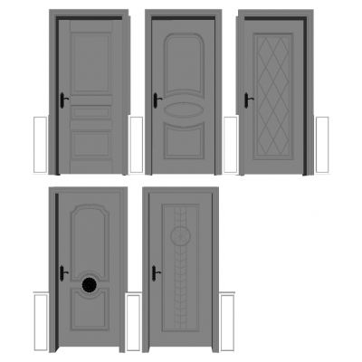 欧式法式实木入户防盗门