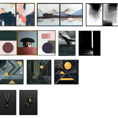 现代抽象人物装饰画挂画