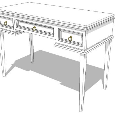 美式现代梳妆台化妆台镜子摆件化妆品