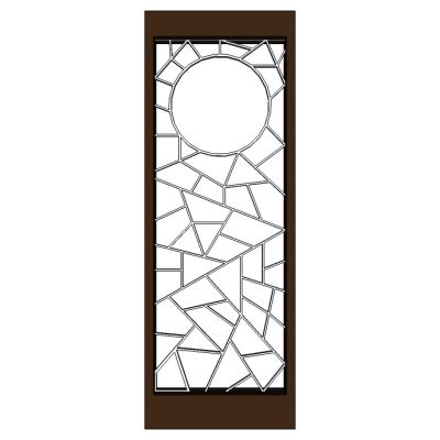 现代中式铁艺花格屏风隔断