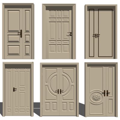 现代子母门组合