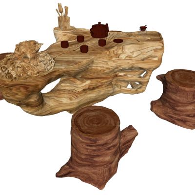 中式实木茶几茶桌椅