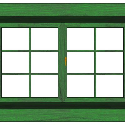 现代建筑阳台窗户