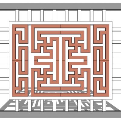 中式景窗花窗花格