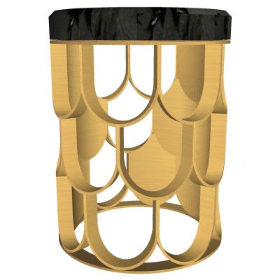 金属圆几边几圆凳