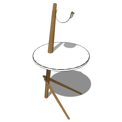 北欧现代边几圆几灯几