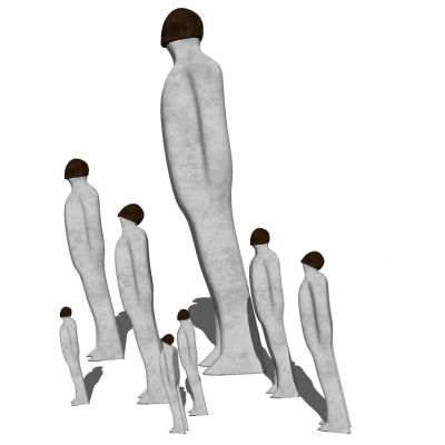 现代抽象人物雕塑雕像摆件饰品