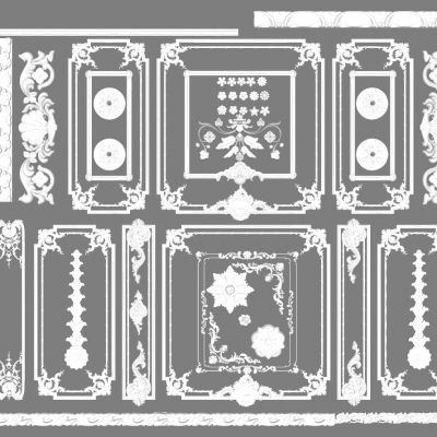 欧式法式雕花石膏雕花花纹雕花