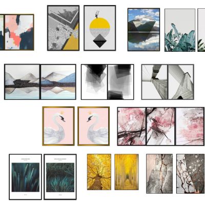 现代抽象人物装饰画挂画