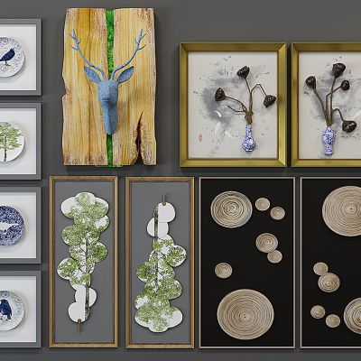 现代立体画组合