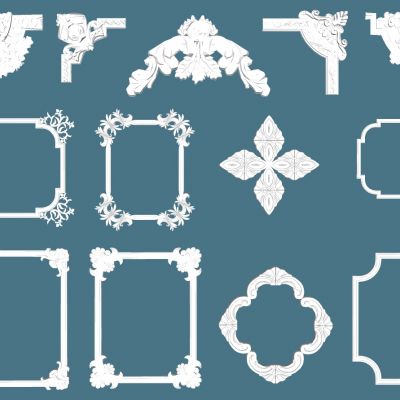 欧式法式雕花石膏雕花