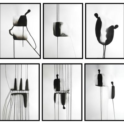 现代抽象人物挂画装饰画