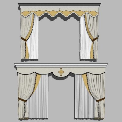 新中式法式欧式别墅窗帘