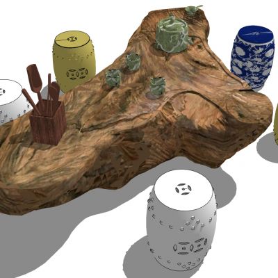 中式实木茶几茶桌椅