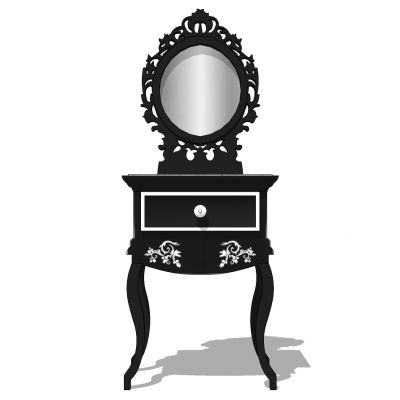 欧式美式法式现代梳妆台化妆台镜子