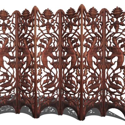 欧式雕花花格屏风隔断