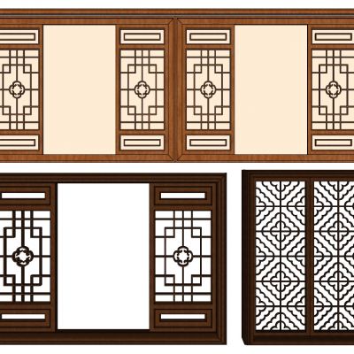 中式花格窗户花窗